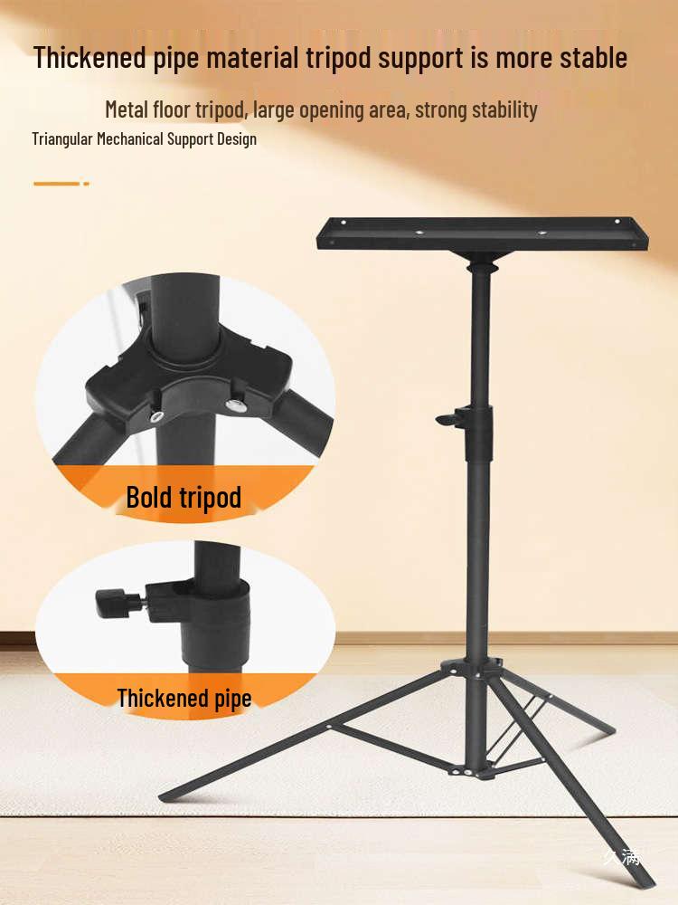 Bedside Floor Projector Stand and Shelf