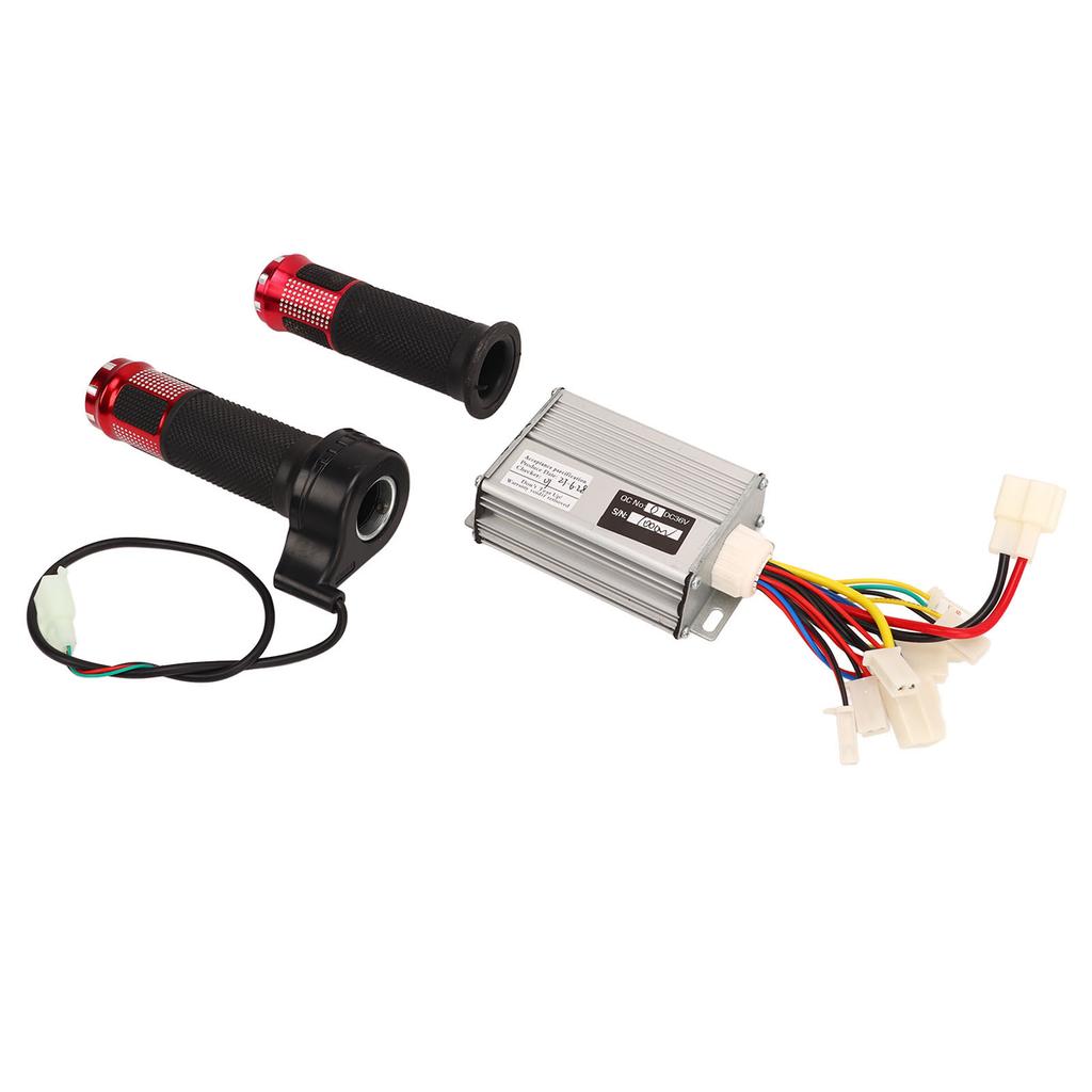 36V 1000W Gleichstrommotor Drehzahlregler Aluminiumlegierung Universeller Gasdrehgriff für Elektrofahrrad Dreirad Motorrad