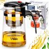 Glass Teapot - Vilde - 680ml with Infuser - Heat-resistant - Elegant Design