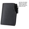 Men Short Card Wallet Slim Tri-fold Wallet Large Capacity Card Holder Cash Wallet with ID Window Zipper Coin Pocket Gift for Father Husband