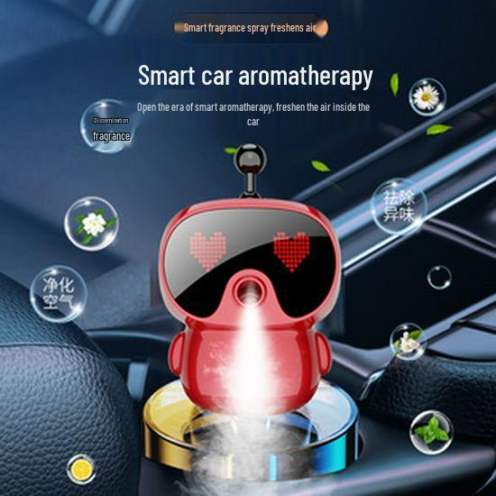 Luxury Smart Car Aroma Diffuser & Perfume Robot Ornament for Summer