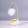 4-in-1 Interactive Cat Feather Toy for Indoor Cats Tumbler Cat Toy with Ball Track Catnip Ball Teasing Feather Kitten Exercise Toy for All Breeds