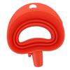 Flour Funnel for Stand Mixer Foldable Wide Opening Mixer Flour Funnel Attachment Silicone Red