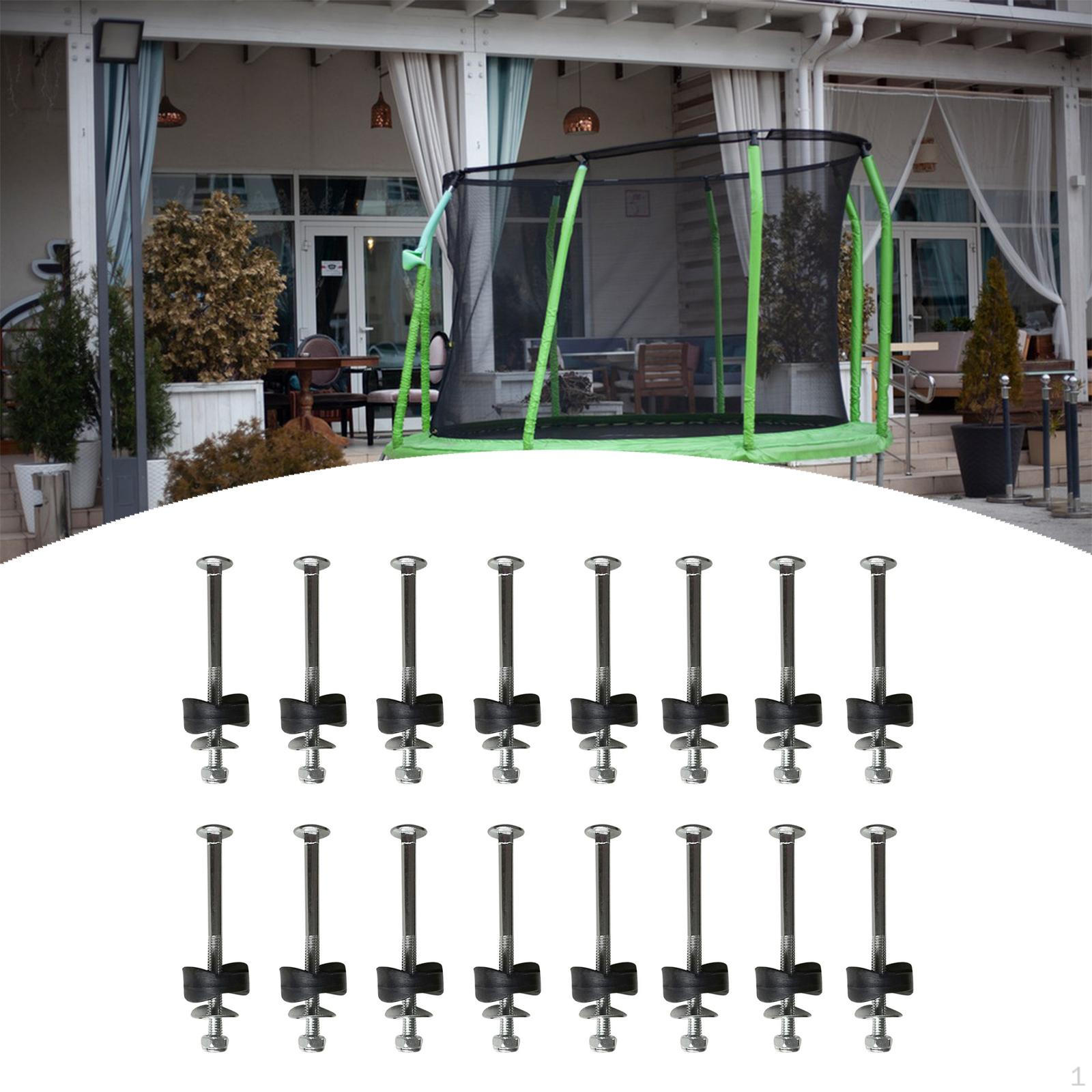 

16x Батутные винты Прокладки для стоек ограждения Крепежные Надежные Крепежные Прочные Болты