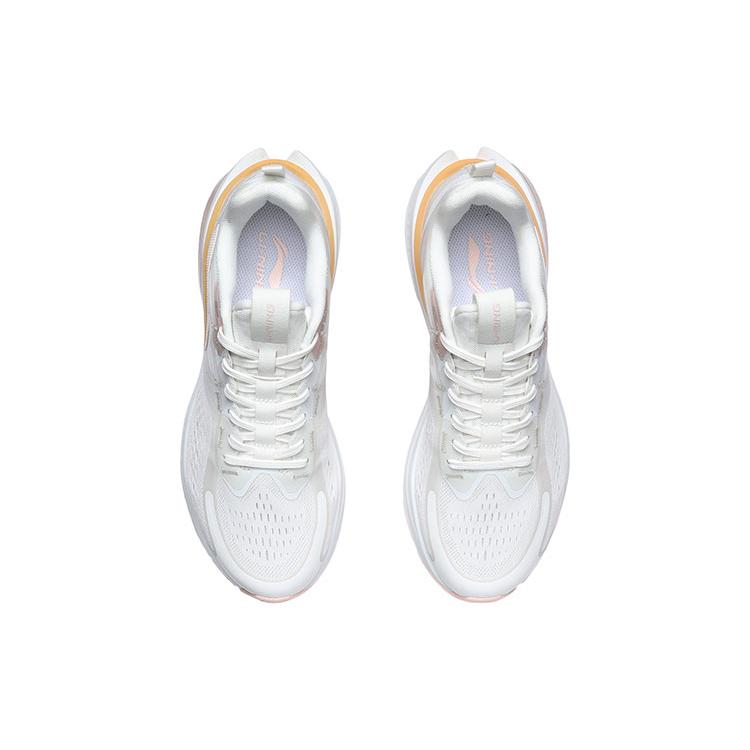 Li Ning Lightweight Low top Running Shoes Women's White Orange ARHR062-3
