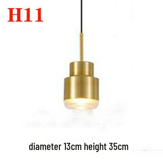 Nordic Gold Single Pendant Light for Bedroom, Bar, Café, or Shop