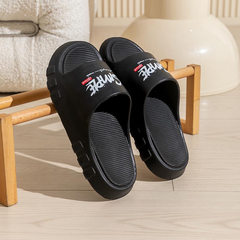 Summer slippers women's new outer wear home bathroom bath non-slip eva cool slippers men's outer wear