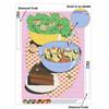 Diamond Painting Kit Delicious Food Salad Pasta Cake Design DIY Full Drill Canvas Art Creative Handmade Craft for Adults Wall Decor Hobby Project