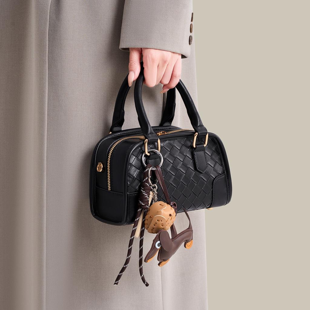 Women'S Bag Niche Woven Pillow Bag Large Capacity Messenger Bag High Sense Boston Handbag