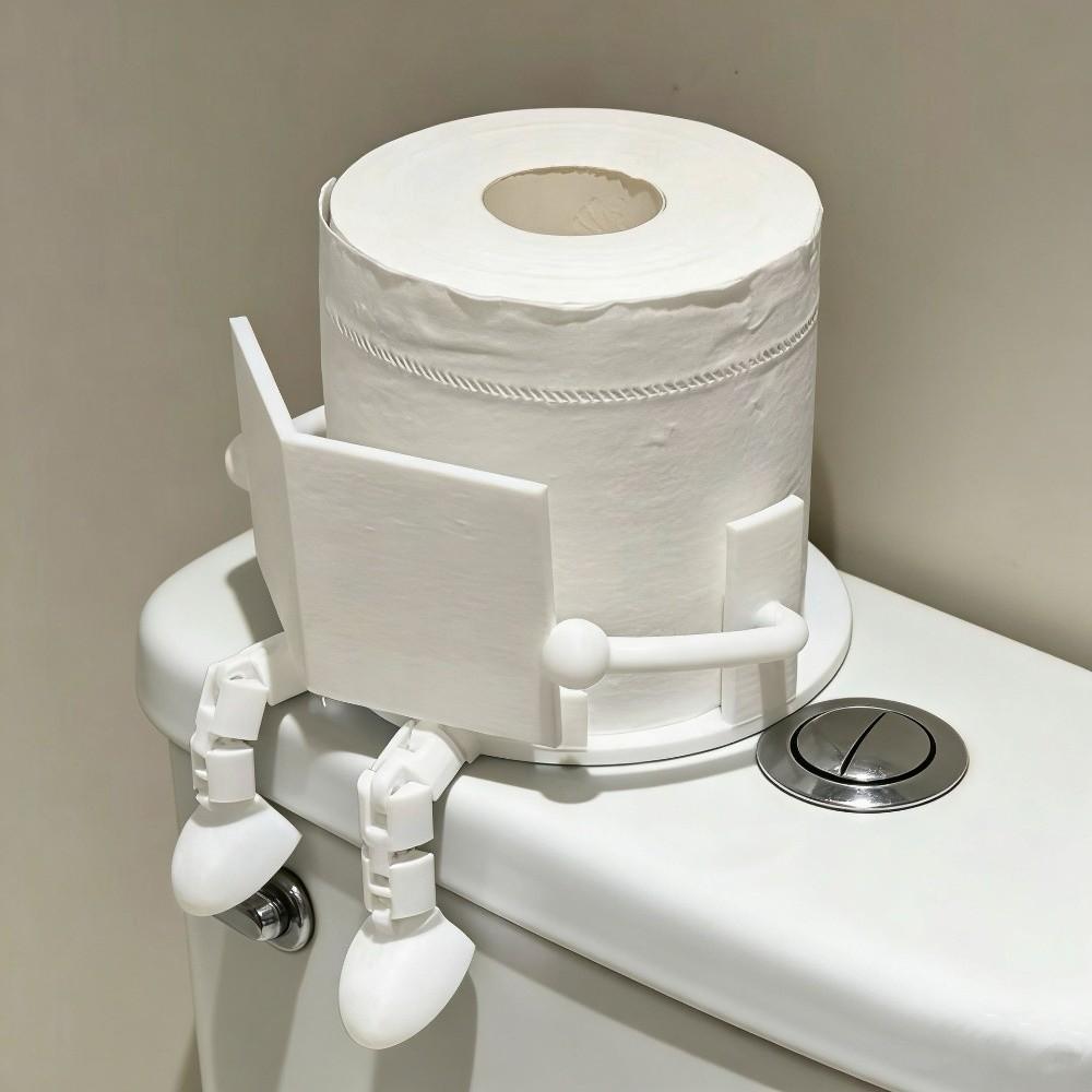 Novelty 3D Printed Tissue Holder Unique Tissue Container Tissue Roll Dispenser  Restroom