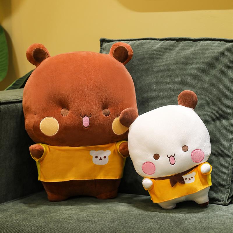 New one or two cloth plush toys cute expression bag doll panda doll throw pillow two-dimensional animation