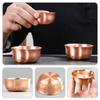 Delicate Golden Purple Copper Offering Cup for Buddhist Worship Multi-Function Metal Cup Exquisite Tabletop Decor Home Supply