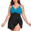 New Arrivals: Western-Style Plus-Size Swimwear — Women's One-Piece Swimsuit (Bikini Style) with Body-Flattering, Slimming Coverage