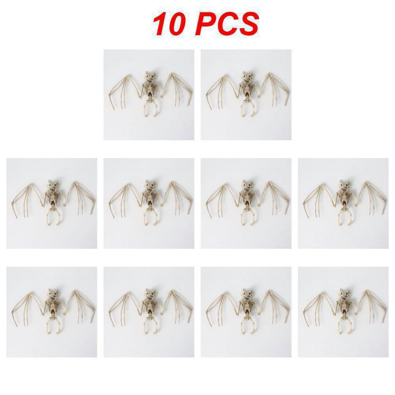 1~10PCS Halloween Horror Bats Skeleton Mouse Scorpion Lizard Bonez Skeleton Model Festival Decor Party Creepy Halloween Party
