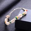Bohemian Retro Charm Carved Wood Beads Shell Pendant Anklet With Handwork Weaving Artistry For Women