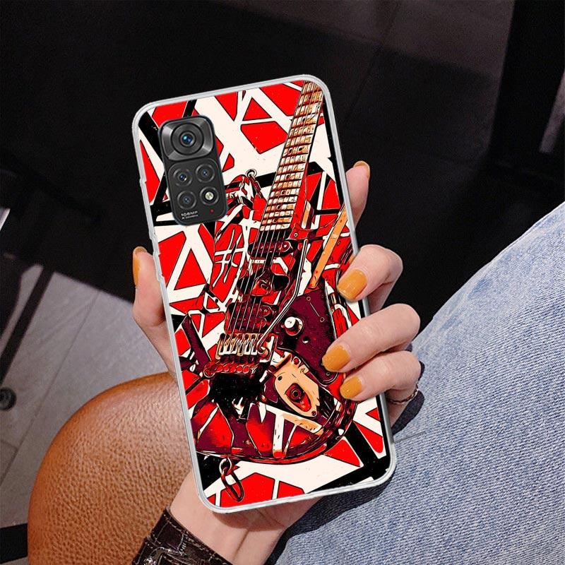 Eddie Van Halen Graphic Guitar Phone Case For Xiaomi Redmi Note 15 14 13 12S 12 11 Pro Plus 14S 11S 11E 10 10S 11T 5G Personaliz