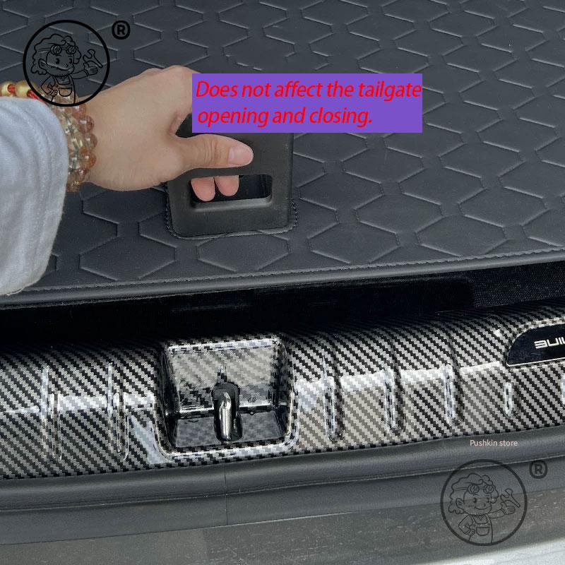 For BYD Seal 05 BYD KING DMI 2026 2027 Car Styling Trunk ABS Carbon fiber Threshold Strip Tailgate Anti Kick Accessories