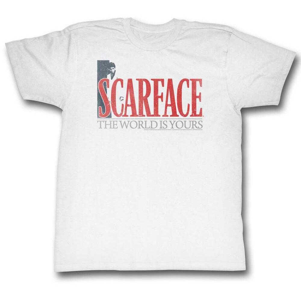 

Scarface Theworldiy Slim Fit White Unisex T-shirt