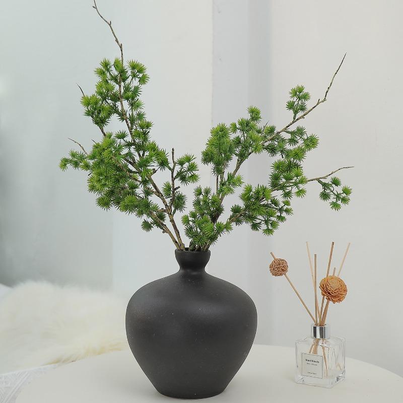 3pcs Wedding Decoration Plastic Plants Fake Flowers Artificial Pine Needle Hall Decoration Simulation Penglai Pines Green Plant
