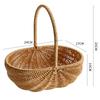 Handwoven Imitation Rattan Picnic Basket