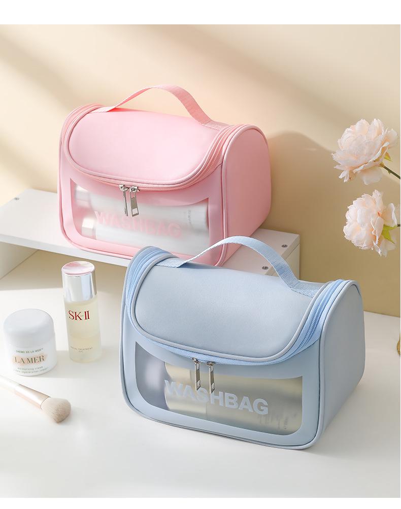 Large Capacity Waterproof Cosmetic Storage Bag and Portable Handbag