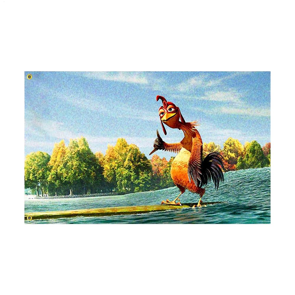

Тканевое панно Chicken Joe Flag Surfs Up Смешной мем Макраме Эстетичное украшение комнаты Аниме Игровые плакаты Художественные панно для дома