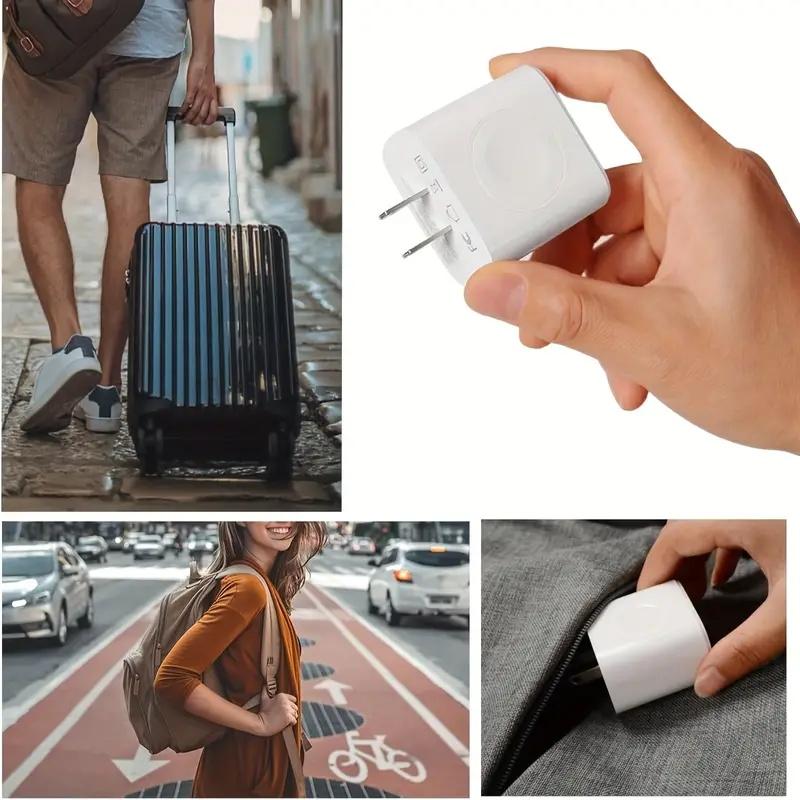 3-in-1 Charger Block 20W USB-C&18W USB-A Suitable for Apple Watch 9/8/7/6/5/4/3/2/1/SE/Ultra iPhone 16/15/14/13/12 Series