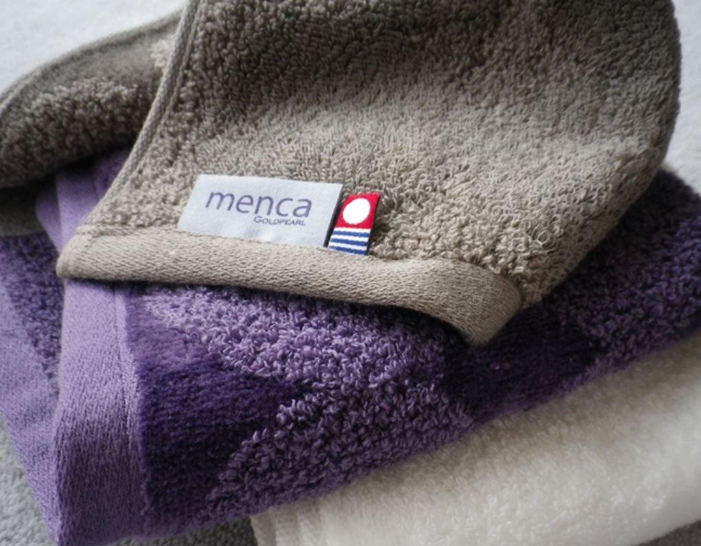 Tanaka Sangyo Imabari Towel Menka Mature Mauve Bath Towel, approx. 65 x 130 cm