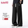 Baleno Men's Textured Corduroy Wide-Leg Pants