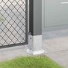 vidaXL Pfostenträger Quadratisch 4Stk. Silber 81x81mm Verzinkter Stahl
