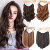 Synthetic Straight 45cm18in Curly Hair Pads Extensions Clip In Wig Hairpiece