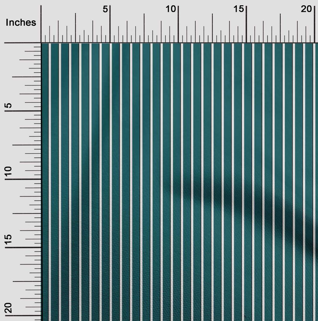 oneOone Cotton Flex Fabric Vertical Stripe Print Sewing Fabric BTY 40 Inch
