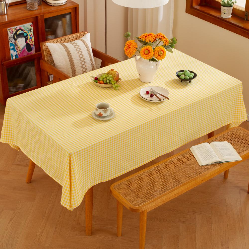 American Ins Small Plaid Tablecloth Coffee Table Cloth Tablecloth Table Picnic Cloth Pastoral Hotel Photo Fabric Manufacturer