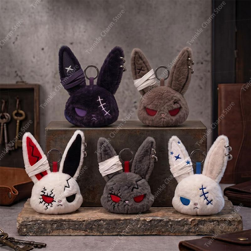 Gothic Plush Bunny Bandage Doll Keychain for Women Dark Bag Charm Fashion Creative Halloween Pendant Gifts Accessories