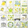 Nordic Ins Pillow Cover Summer Yellow Lemon Print Pillow Cover Sofa Cushion Cover Home