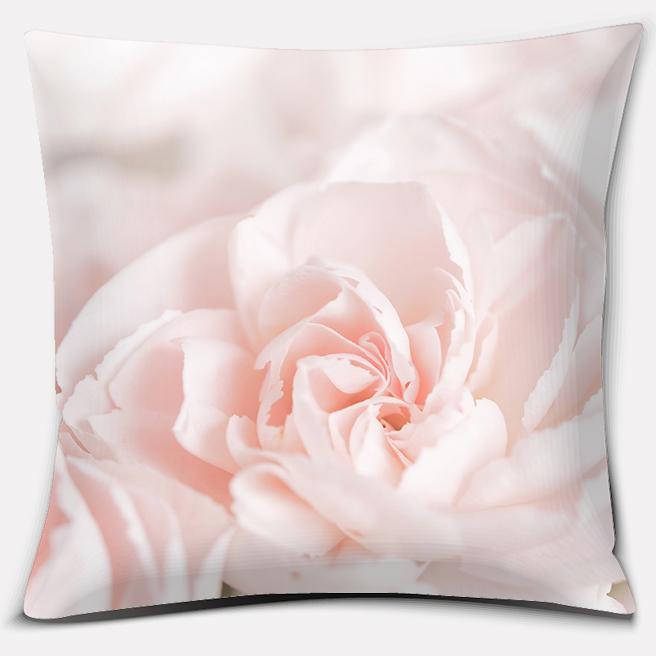 Pink Flower Series Throw Pillow Pillow Case Home Office Decoration Pillow Bedroom Sofa Car Cushion Cover