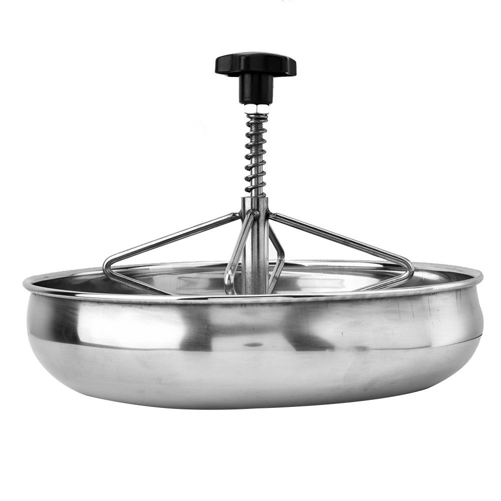 1Pc Stainless Steel Piglet Feeding Sow Milk Trough Food Tray Pig Feeder Bowl Livestock Fodder S