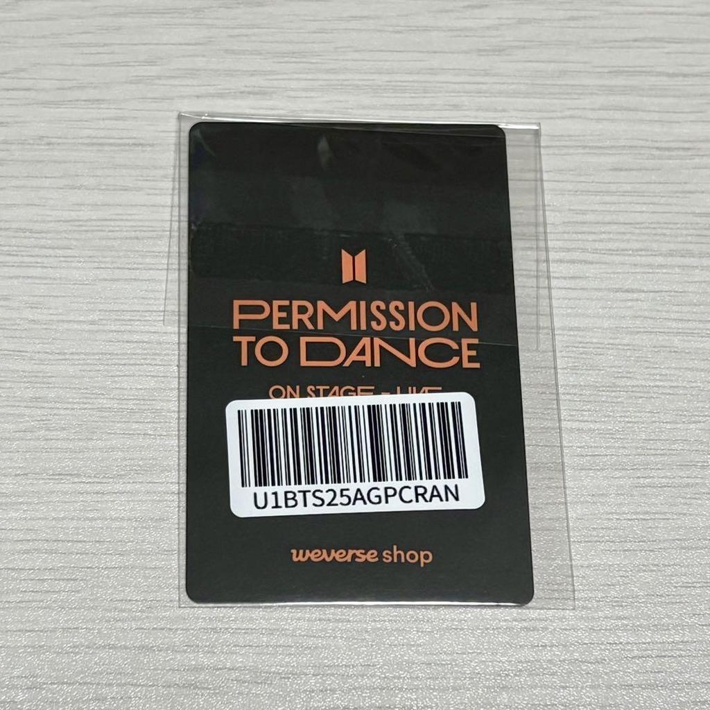 [USED] Jimin BTS PTD Live Weverse Global Bonus Trading Card
