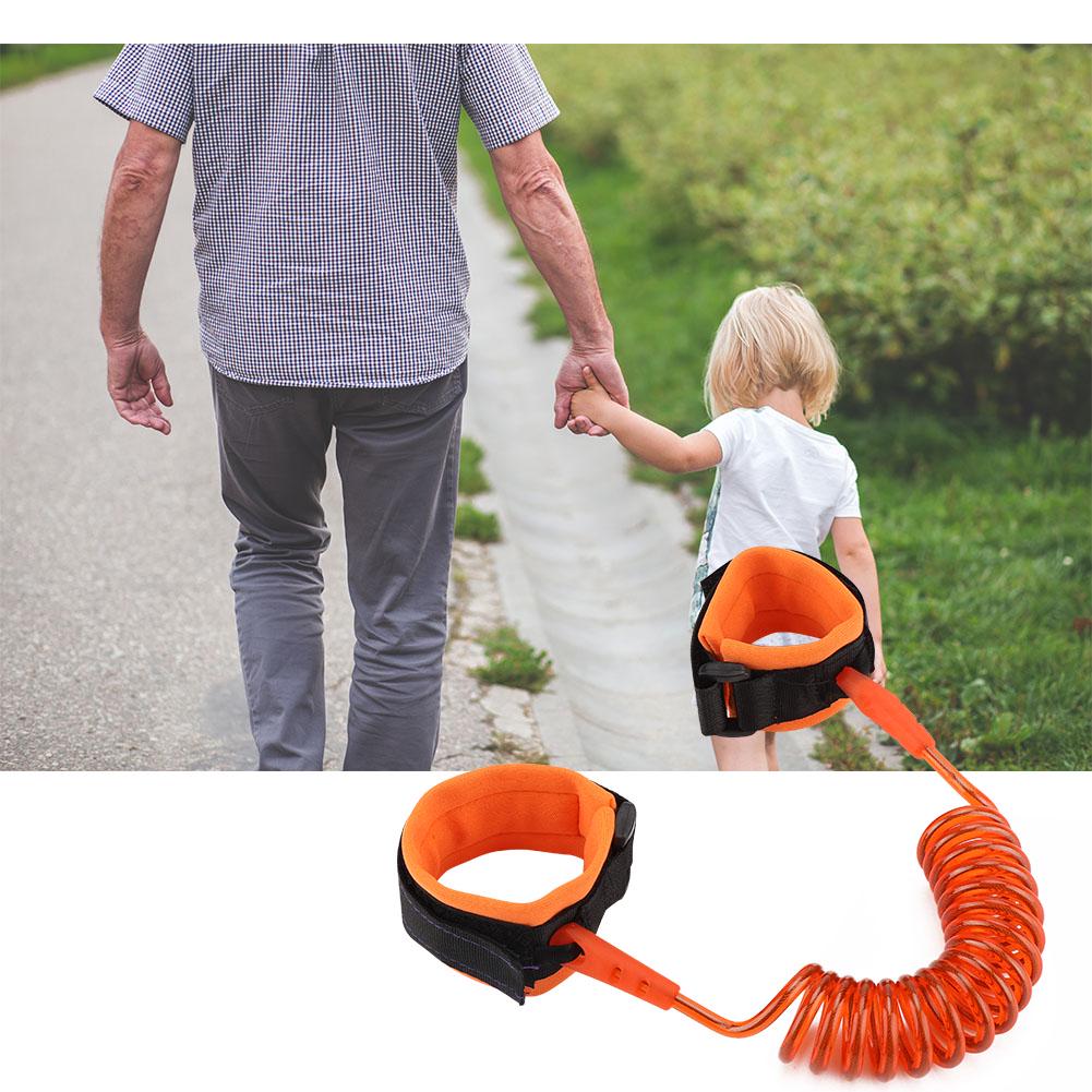Kids Anti Lost Rope Elastic Adult Children Wristband Link Assurance(Blue)