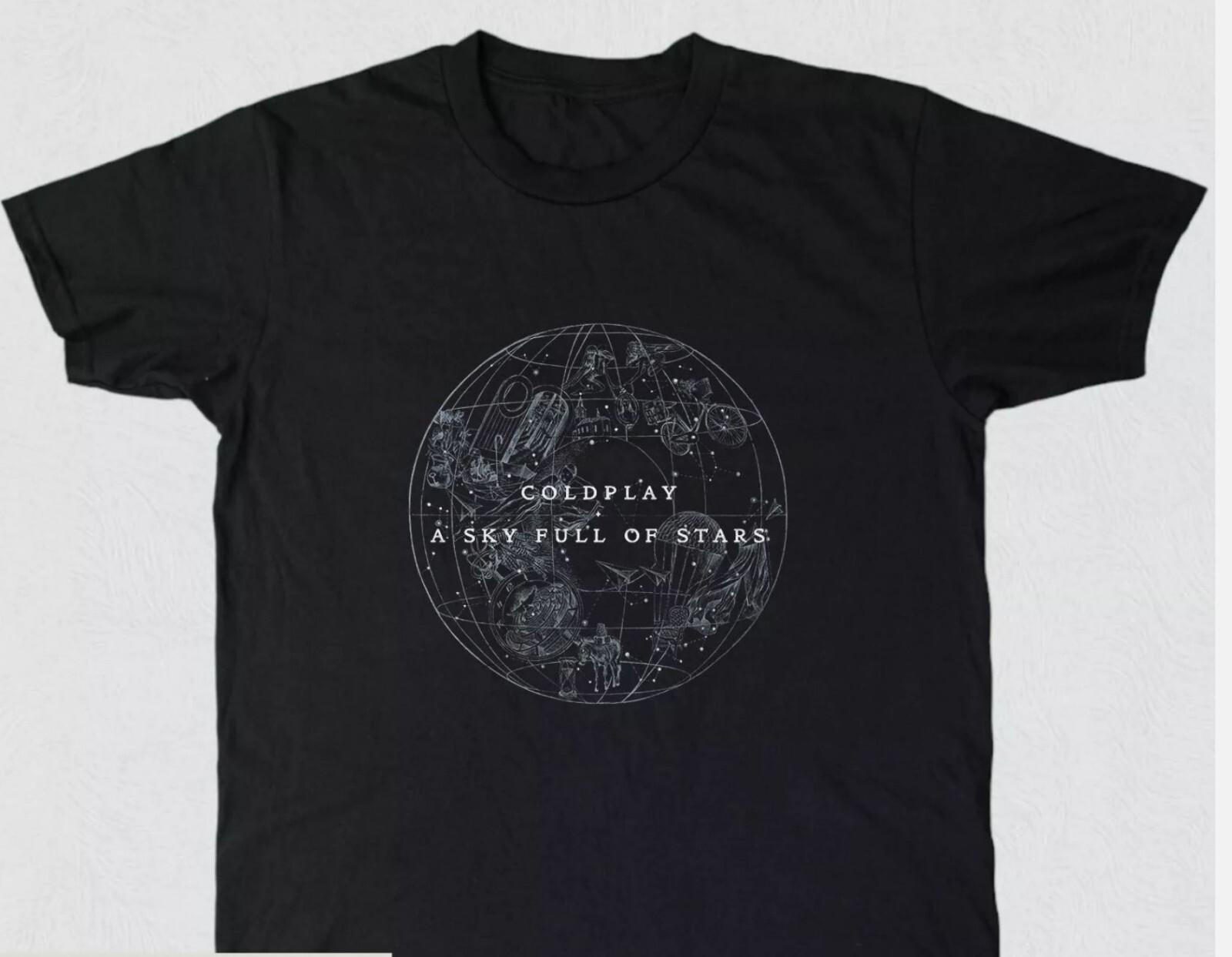 COLDPLAY A Sky Full of Stars Unisex Black T-shirt Size S-5XL XXXL