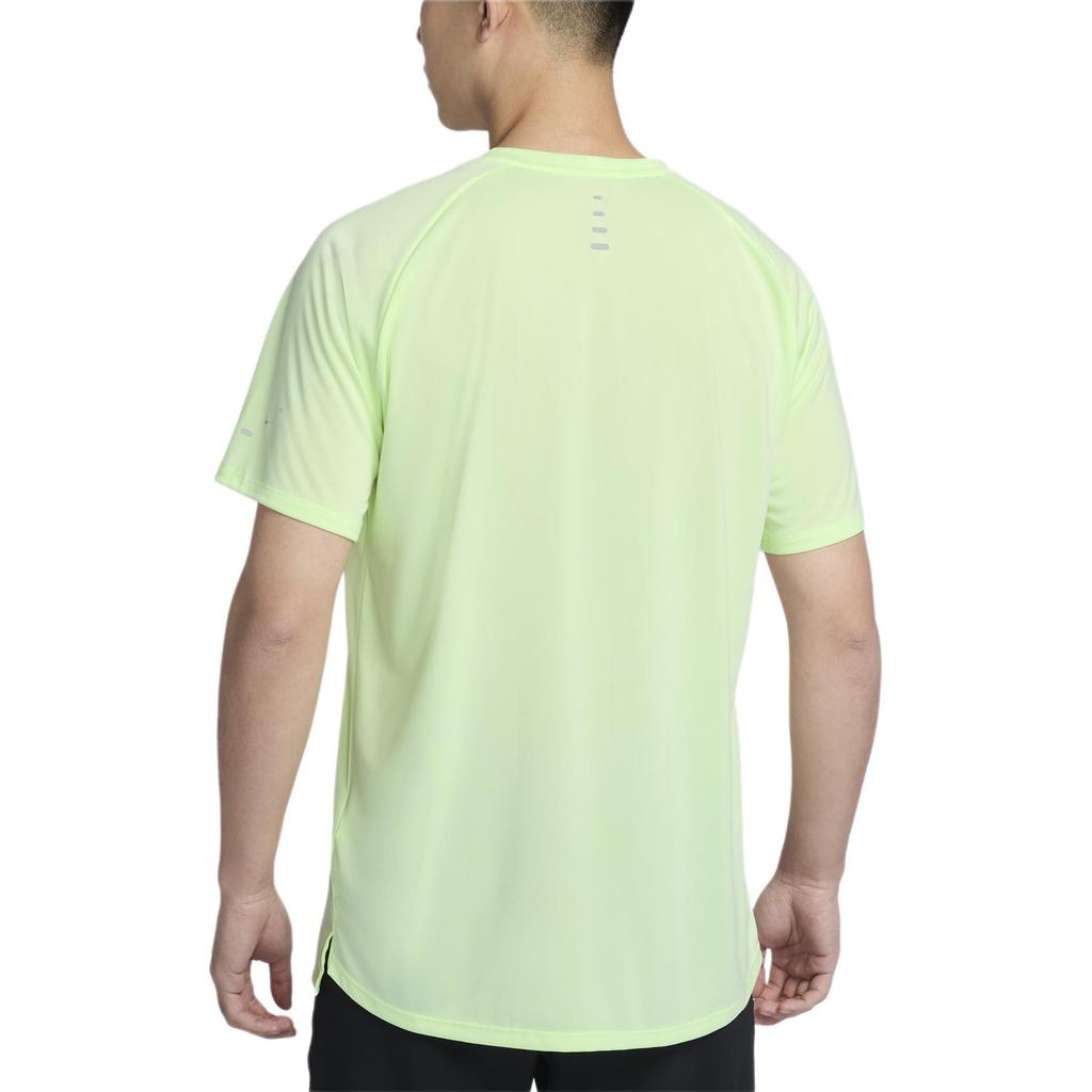 Nike Dri-FIT ADV Stride Series Logo Quick-Dry Breathable Pullover Short Sleeve T-Shirt Men Tops Light-Fluorescent-Yellow Reflective-Silver HV5204701