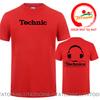 Technics Headphone Print T Shirts Unisex Disco Dj Party House Detroid Harajuku Fashion T Shirt Oversized Tshirt Trendy Dj Tee Tops