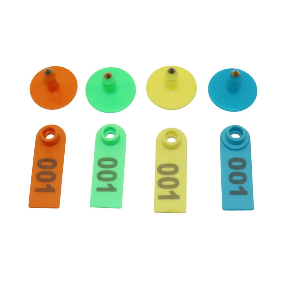 Nr. 1-500 Schaf-Ohrmarken-Schilder mit dem Wort „Ohr“, Lasereingabe, Kupferkopf, Ohrringe, Nutztier-Ausweiskarte