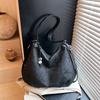 Embroidery casual large capacity simple shoulder armpit bag women's new personalized trend fashion backpack