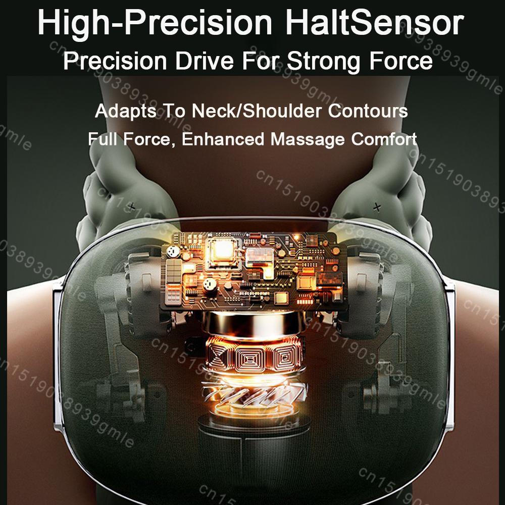 Beheiztes Nackenmassagegerät U-Form Nacken- und Schultermassagegerät Kneten Shiatsu Schal Zervikale Rückenmassage Müdigkeitslinderung Muskelentspannung