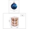 12PCS High-quality Plastic Christmas Ball Set 9 Colors Suspensable Xmas Ornament Ball 4cm Xmas Baubles Scene Supplies