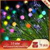 Solar Firefly Ground Plug Lights: Decorative Outdoor String Lights for Garden, Lawn, and Courtyard