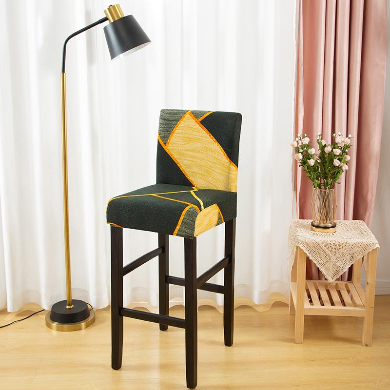Stretch Bar Stool Covers Stretch Bar Stool Chair Covers, Counter Height Chairs Covers for Kitchen Dining Room Cafe Furniture