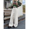 Pantaloni a zampa larga in velluto a coste da donna Autunno Inverno Nuova Moda Eleganti Taglie Forti Larghi Casual Semplici Lunghi Pantaloni Dritti Abbigliamento