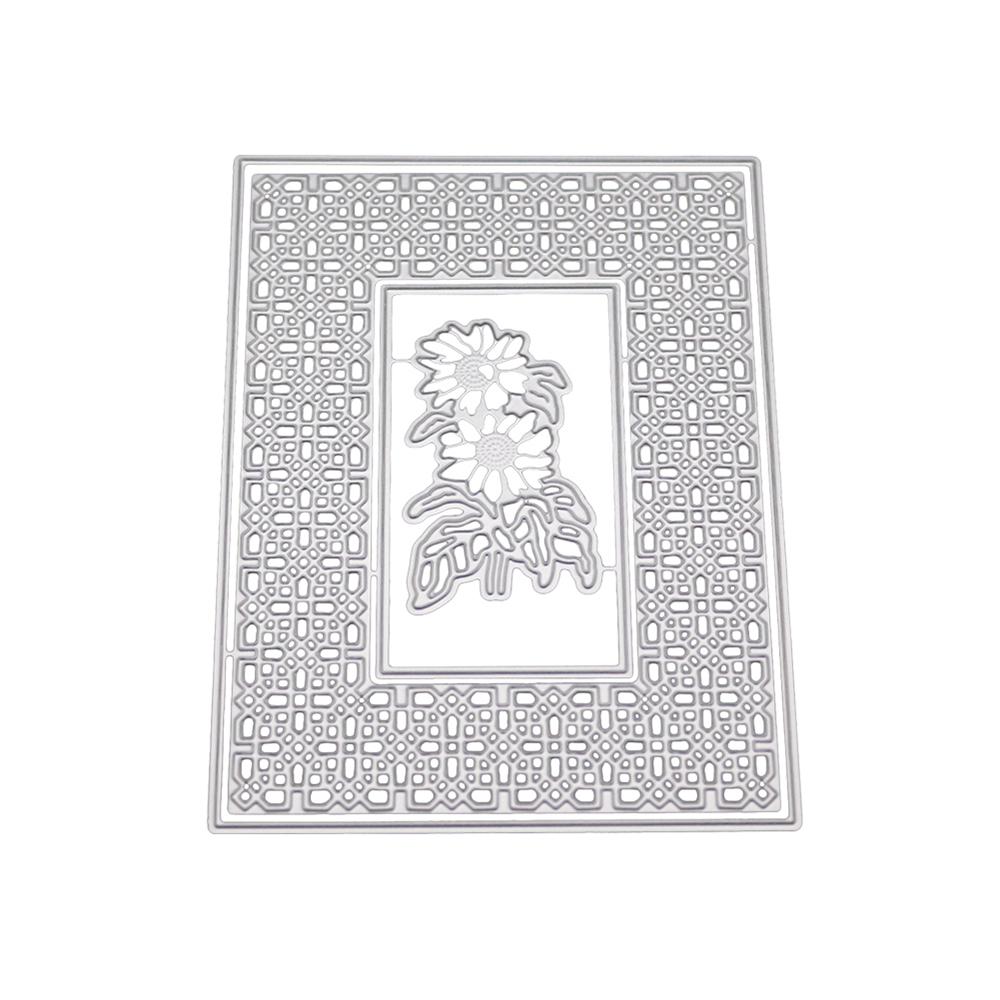 Sunflower Lace Frame Carbon steel Die Cutting Dies Scrapbooking ...